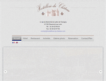 Tablet Screenshot of hostellerie-du-chateau.com